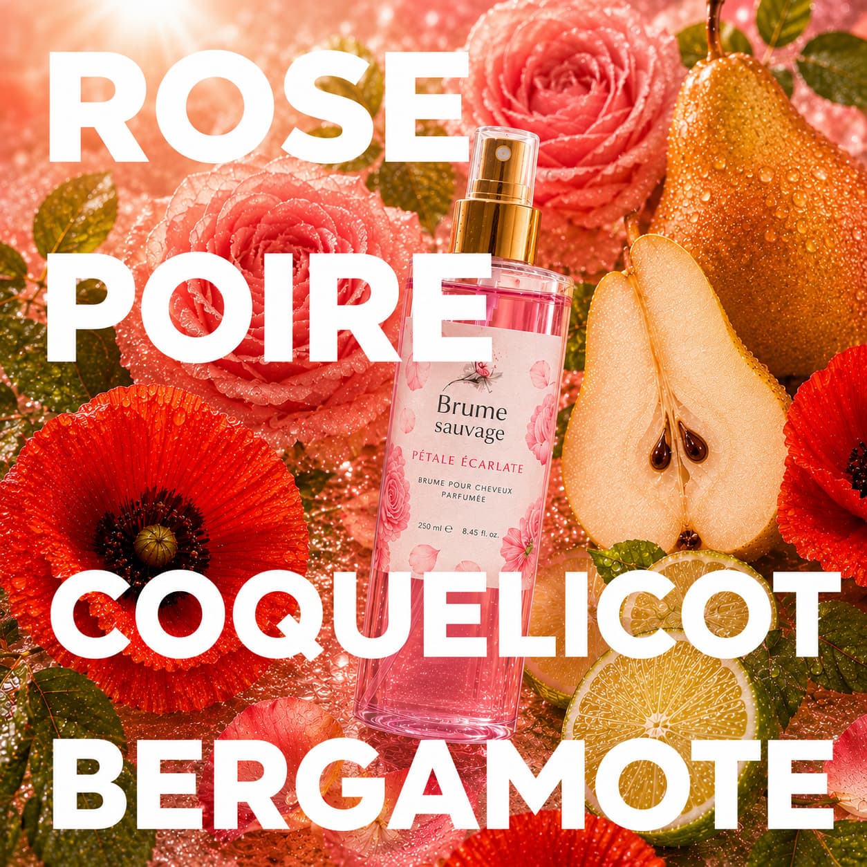 Pétale écarlate - Brume pour cheveux